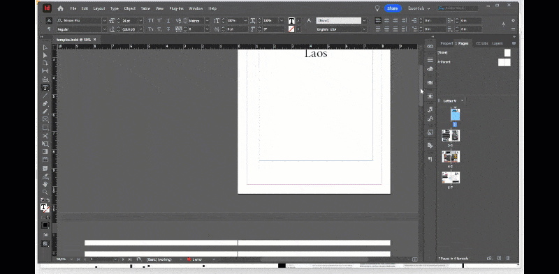 GIF showing the usage